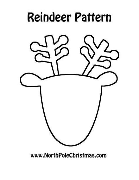 Christmas Reindeer Template – Reindeer Antlers and Head Reindeer Template, Reindeer Drawing, Bee Valentine, Reindeer Lights, Craft Stencils, Christmas Cutouts, Christmas Reindeer Decorations, A Coloring Page, Valentine Craft