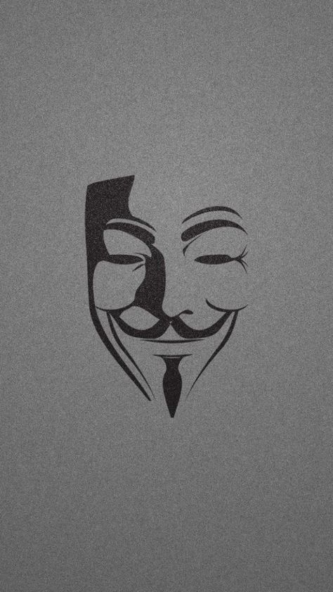 Vendetta Phone Wallpapers, Phone Wallpaper, Mask, Wallpapers, Black And White, White, Black, Art