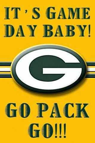 It's Game Day Baby! Go Pack Go! Green Bay Packers Party, Bay Quotes, Packers Party, Green Bay Packers Funny, Green Bay Packers Crafts, Packers Funny, Green Bay Packers Wallpaper, Green Bay Packers Baby, Green Packers