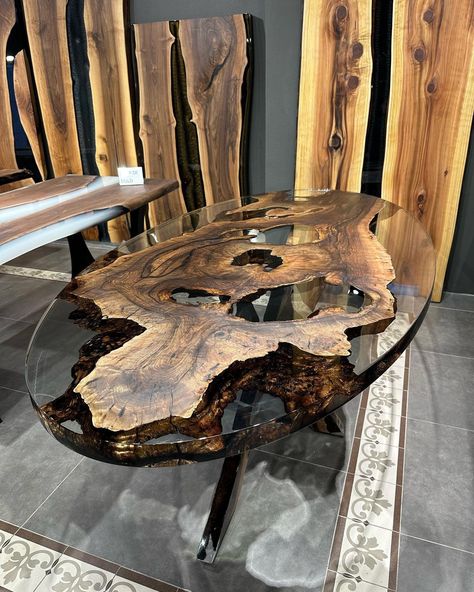 Oval Kitchen Table, Walnut Wood Dining Table, Dining Table Epoxy, Epoxy Countertops, Epoxy Dining Table, Wood Slab Table, Natural Wood Table, Resin River Table, Epoxy Table Top