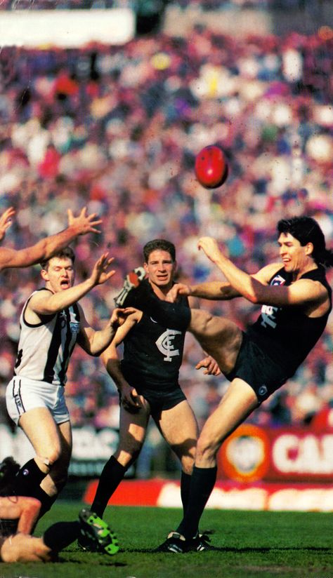 Stephen  Kernahan (Carlton) - AFL Football Tips & Techniques. Afl Football, Port Power Afl, Richmond Afl, Carlton Blues, Carlton Afl, Afl Carlton, Collingwood Football Club, Skateboard Photos, Essendon Football Club