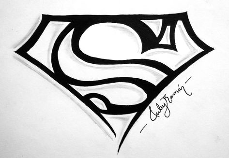 Tribal of Superman logo Superman Logo Drawing, Superman Logo Tattoo, Superman Tattoos, Superman Drawing, Knuckle Tattoos, Small Meaningful Tattoos, Superman Logo, Calf Tattoo, Fairy Tattoo