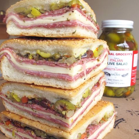 New Orleans has part of my heart - Charm City Cook Muffuletta Sandwich, Restaurants Food, Chapati, Top Restaurants, Food Court, Fun Family, 50 States, Food Shop, Food Obsession