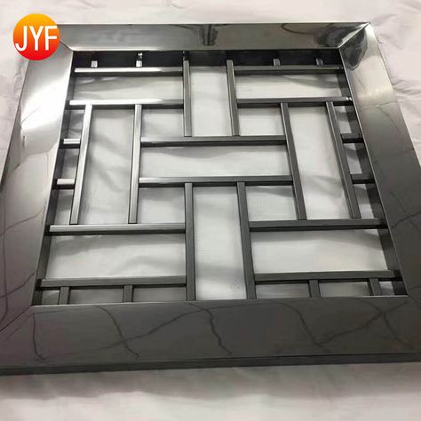 Fabrication Window Grill Design, Ss Window Grill Design, Room Divider Interior Design, Steel Grill Design, Modern Main Gate Designs, Modern Window Design, Modern Window Grill, Home Window Grill Design, Window Grill Design Modern