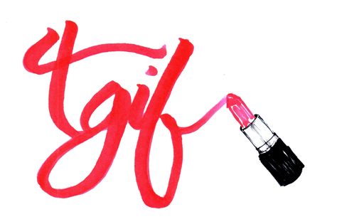 TGIF #lipstick #calligraphy #pink #lettering Lipstick Graphic Design, Lipstick Writing, Lipstick Illustration, I Love You Means, Lipstick Art, Matte Lipsticks, Dope Cartoon Art, Illustration Sketches, Wine Label