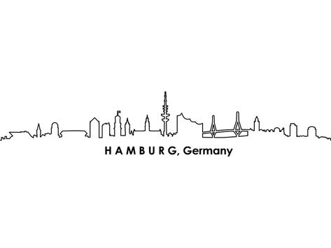 Hamburg Tattoo, Skyline Tattoo, Skyline Hamburg, Instagram Story, Cd, Germany, Doodles, Tattoos, Drawings