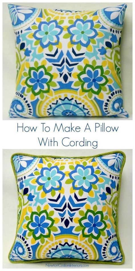 Make A Pillow, Creative Pillows, Sew Ins, Sewing Pillows, Diy Pillows, How To Make Pillows, Anthropology, A Pillow, Quilt Sewing