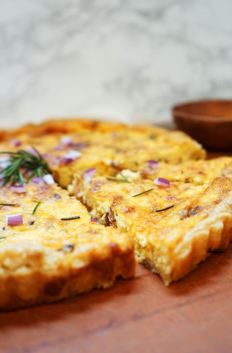 Corn Quiche, Bacon Quiche, Corn Cheese, Cheese Quiche, Tart Shells, Oh My Goodness, The Hardest Part, Quiche Recipes, Fresh Rosemary