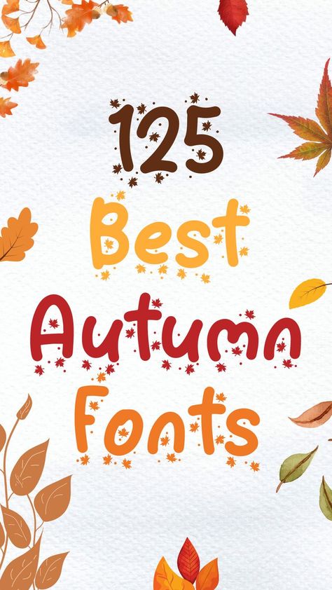 125 Best Autumn Fonts Fonts For Graphic Design, Fonts To Draw, Creepy Font, Halloween Fonts Alphabet, Best Fonts For Logos, Calligraphy Cursive, Fall Fonts, Fonts For Commercial Use, Free Calligraphy