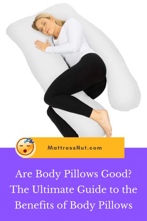 Body pillows are good because they provide many benefits such as: proper spine alignment, pressure relief, pain relief, and added overall support. They are also known to help improve blood circulation during sleep, by making sure that no part of the body is bearing extra pressure. Memory Foam Body Pillow, Cervical Disc, Bursitis Hip, Spine Alignment, Contour Pillow, Body Pillows, U Shaped Pillow, Wedge Pillow, Hip Pain