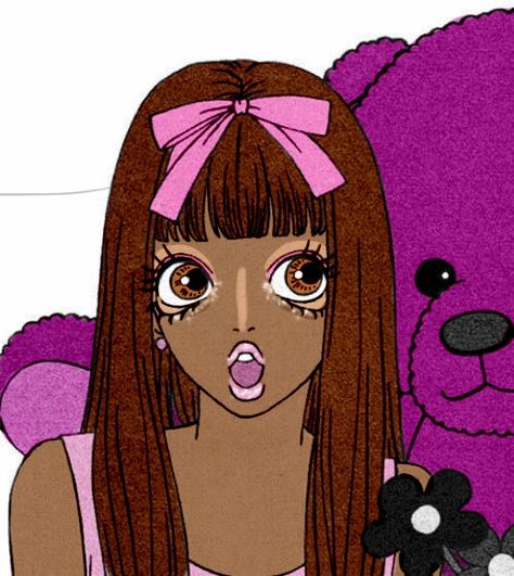 Black Gyaru Pfp, Gyaru Pfp Anime, Gyaru Pfp, Black Gyaru, Y2k Icons, Camping Inspiration, Hime Gyaru, Pfp Anime, Gyaru Fashion