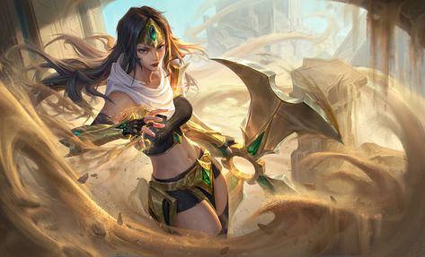 ArtStation - Sivir | League of Legends Splash Fan Art, P1ka 9 Lol Splash Art, Material Studies, Zed League Of Legends, Lol Champions, Top Anime, Splash Art, Game Concept Art, Lol League Of Legends, Art Studies