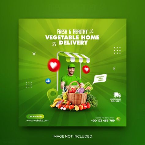 Vegetable Poster, Franchise Design, Market Background, Medical Website Design, Grocery Ads, Grocery Store Design, Restaurant Social Media, Poster Template Free, Restaurant Flyer