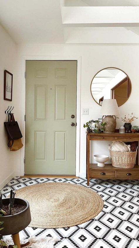 indie.boho.nest on Instagram: There- much better 👌🏻 Interior Door Paint Colors, Interior Door Colors, Painted Interior Doors, Classic White Kitchen, Peel And Stick Floor, Door Paint Colors, Scandi Boho, Front Door Colors, Door Color