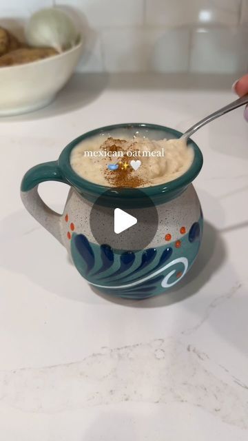 Mexican Avena Recipes, Mexican Oatmeal Drink, Mexican Oatmeal Avena, Vanilla Chai Oatmeal, Mexican Oatmeal, Oat Horchata, Avena Recipe, Cream Of Wheat, Milk And Sugar