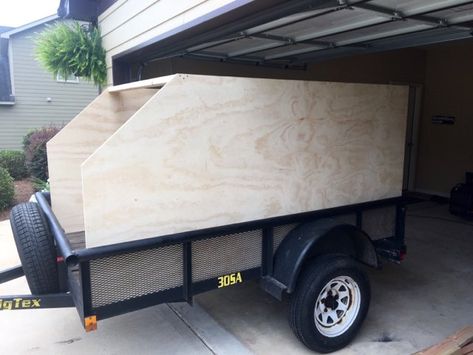 Utility Trailer Upgrades, Utility Trailer Camper, Small Truck Camper, Diy Teardrop Trailer, Teardrop Trailer Plans, Building A Teardrop Trailer, Teardrop Camper Plans, Camping Trailer Diy, Small Camper Trailers