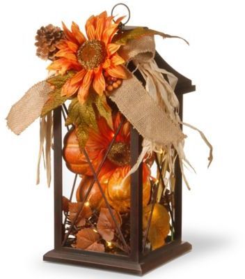 Autumn Lantern, Fall Lanterns, Fall Lantern, Table Halloween, Fall Arrangements, Fall Thanksgiving Decor, Fall Deco, Autumn Decorating, Fall Decorations Porch