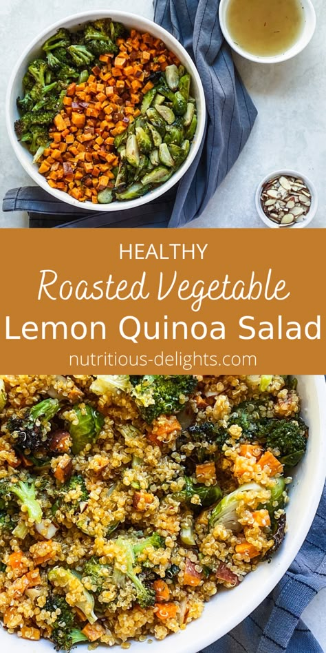 Lemon Garlic Dressing, Lemon Quinoa, Quinoa Recipes Easy, Quinoa Recipes Healthy, Quinoa Dishes, Garlic Dressing, Healthy Bowl, Vegetable Quinoa, Quinoa Salad Recipes