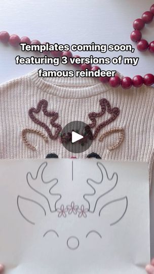 6K views · 704 reactions | TEMPLATES ARE LIVE!!

Find in my bio under my link tree, in my Etsy. If I put Christmas music on here it won’t get seen.

I sold out of these Reindeer sweaters last year, I actually had to start turning people away in early December because I physically couldn’t keep up with them. And I was unemployed at the time 😅

Aka these are a huge crowd favorite for the holidays, and they’ll be a huge hit at your local craft markets or even just for your own family. You could make a whole little family of reindeer in time for Christmas. These patterns even look cute on adult sweaters!

Comment “Reindeer” to be notified when we launch these 🦌♥️
.
.
.
.
#diyembroidery #sulky #embroiderykit #beginnerembroidery #embroiderytutorial #embroidery #handembroidery #yarnembroidery # Reindeer Embroidery, Reindeer Sweater, Christmas Embroidery Patterns, Personalized Baby Clothes, Little Family, Craft Markets, Christmas Embroidery, Local Crafts, Embroidery For Beginners