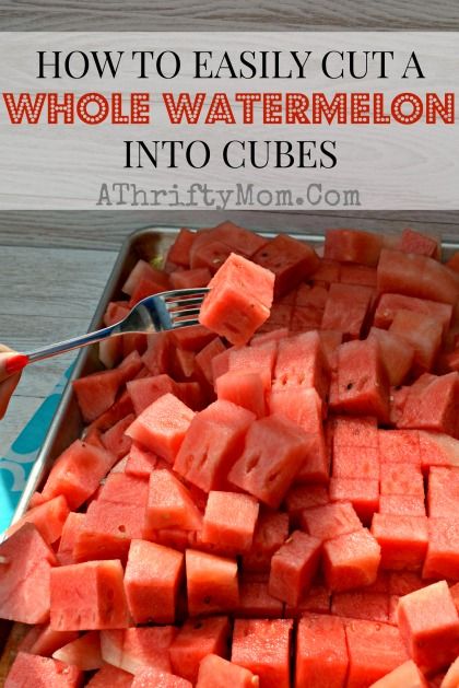 HOW TO EASILY CUT A WHOLE WATERMELON INTO CUBES, Picnic ideas, #Watermelon, #Summer, #DIY #HowToCubeAMelon How To Cube A Watermelon, Whole Watermelon, Watermelon Hacks, Fruit Bouquets, Fruit Fast, Juneteenth Celebration, Fun Fruit, Watermelon Summer, Picnic Ideas