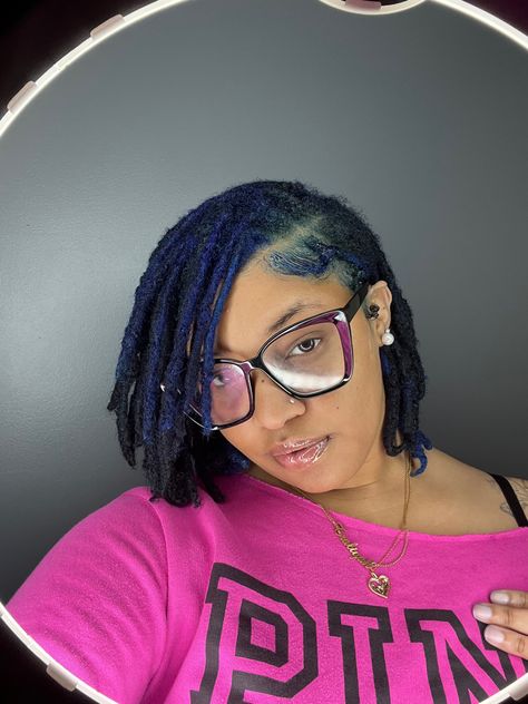 Midnight Blue Locs Black Women, Dark Blue Locs Black Women, Blue Black Locs, Midnight Blue Locs, Dark Blue Locs, Blue Locs Black Women, Blue Locs, Locs Black Women, Dyed Locs