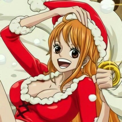 Christmas Nami Pfp, One Piece Christmas Icons, Nami Icons, Luffy X Nami, One Piece Photos, Watch One Piece, Anime Christmas, One Piece Nami, Nami One Piece