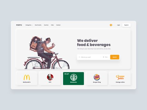 Delivery Website Design, Slider Ui, Slider Web, Food Website Design, Website Agency, Food Ordering App, Profile Layout, Dashboard Ui Design, Food Tracking