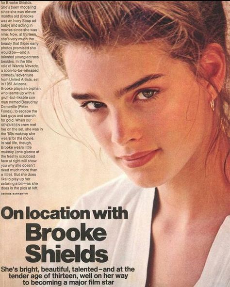 Brooke Shields Young, Ivory Soap, Andre Agassi, Early Photos, Seventeen Magazine, Brooklyn Baby, Young Actresses, Brooke Shields, Hannah Montana