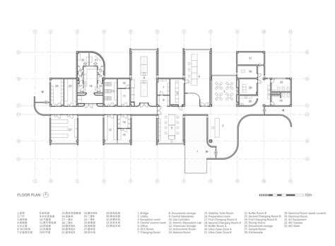 Gallery of Laboratory for Shihlien Biotech Salt Plant / WZWX Architecture Group - 17 Lab Plan Architecture, Laboratory Architecture Plan, Lobby Plan Architecture, Gallery Plan Architecture, Laboratory Design Architecture, Gallery Plan, Lobby Architecture, Lobby Plan, Lab Architecture