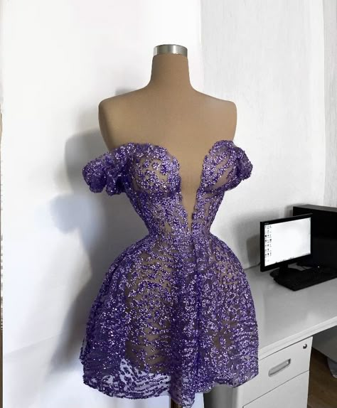 Gorgeous Cocktail Dresses, Purple Dress Outfit Wedding, Purple Gown, Purple Cocktail Dress, Classy Prom Dresses, Purple Party, Corset Fashion, Glamour Dress, Prom Dress Inspiration