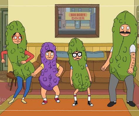 Bob's Burgers on Instagram: “Gene is a purple pickle eater. See his new rain dance costume tomorrow night at 9/8c during @animationonfox! 🕺” Bobs Burgers Halloween, Nick Core, Bob's Burgers Halloween, Pickle Costume, Bobby Burgers, Bob Burgers, Bobs Burgers Funny, Bobs Burgers Characters, Bobs Burgers Tina