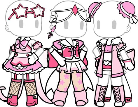 @jup1t3r_ Gacha Life Outfits Ideas Cute, Gacha Life Oc Outfits, Gacha Life Hair Ideas, Gacha Outfit Ideas, Gacha Life Outfit, Gachalife Girl Outfits, Gacha Fits, Gacha Base Poses Cute, Preppy Dress