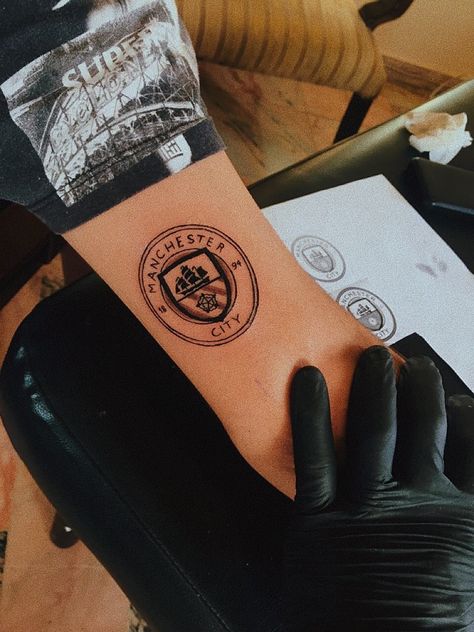 Man City Tattoo, Manchester City Tattoo, Melbourne City Fc, Tattoo Dainty, Leg Tats, Boat Tattoo, City Tattoo, Manchester City Football Club, Dainty Tattoos