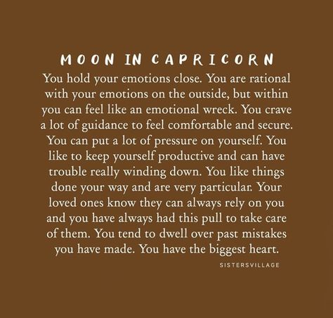 Astrology - Moon in Capricorn Sagittarius Sun Capricorn Moon, Taurus Sun Capricorn Moon, Moon In Capricorn Astrology, Moon Sign Capricorn, Capricorn Sun Capricorn Moon, Scorpio Sun Capricorn Moon, Moon In Capricorn Aesthetic, Capricorn Moon Women, Capricorn Moon Aesthetic