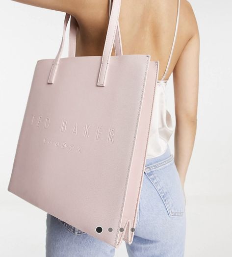 Ted Baker Tote Bag, Ted Baker Bag, Bag Suitcase, Pink Handbags, Pink Tote, Beautiful Bags, Pink Bag, Signature Style, Fashion Handbags