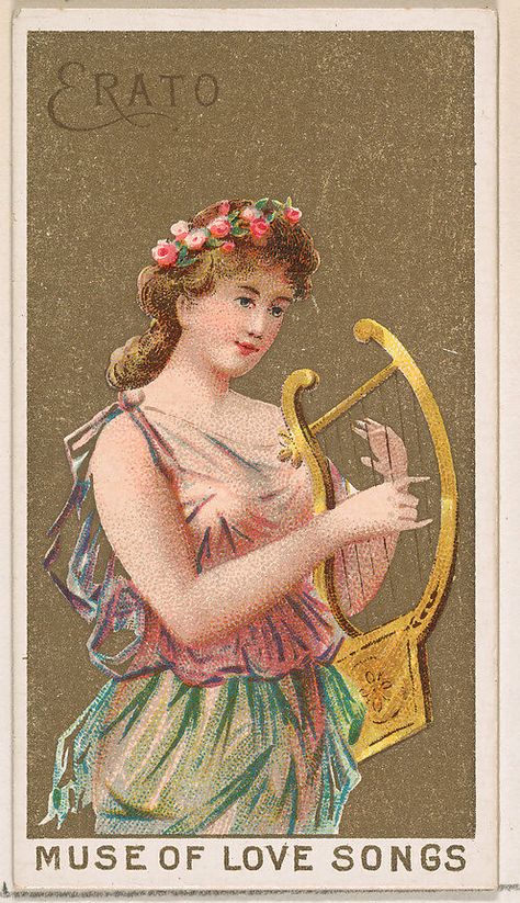 Erato Muse, Daughter Of Zeus, Classical Mythology, Roman Gods, The Greeks, Roman Goddess, Muse Art, Goddess Of Love, Beautiful Posters