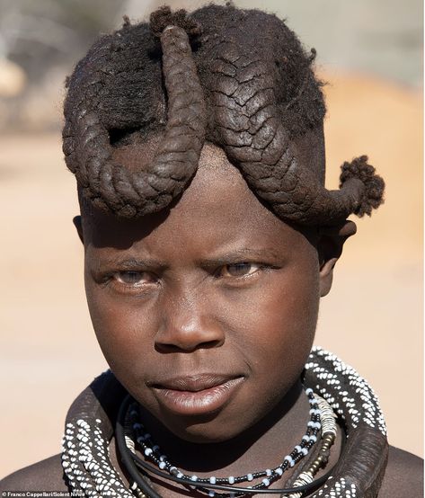 Pre-pubescent girls maintain their hair in two simple braids (pictured) called ozondato, t... Mall Hairstyles, Goofy Hairstyles, Tribe Hairstyles, Simple Quick Braided Hairstyles, Himba Tribe, Cornrows Natural, Red Braids, Simple Braids, Braids For Men