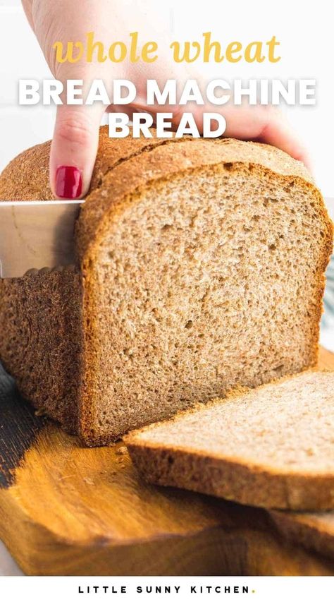 Bread Maker Recipes Whole Wheat, Healthy Bread Machine Recipes Easy, Kbs Bread Maker Recipes, Bread Machine Dessert Recipes, Wheat Bread In Bread Machine, Oster Bread Machine Recipes, Whole Wheat Bread Machine Recipes, Bread In A Bread Maker, Bread Machine Recipes Easy