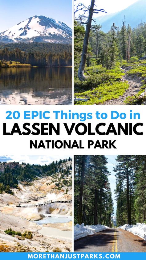 20 EPIC Things to Do in Lassen Volcanic National Park (Helpful) National Park Bucket List, Lassen Volcanic, Oregon Trip, National Park Camping, Lassen Volcanic National Park, Best National Parks, Muir Woods, Usa Trip, Sea To Shining Sea