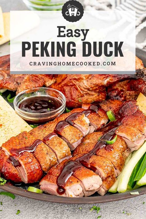 Whip up a culinary masterpiece with this easy Peking Duck recipe! Perfectly crispy and bursting with flavor. #PekingDuck #EasyChineseCooking Chinese Duck Recipe, Crispy Duck Recipes, Momofuku Recipes, Peking Duck Recipe, Peking Roasted Duck, Roasted Duck Recipes, Duck Breast Recipe, Confit Recipes, Goose Recipes