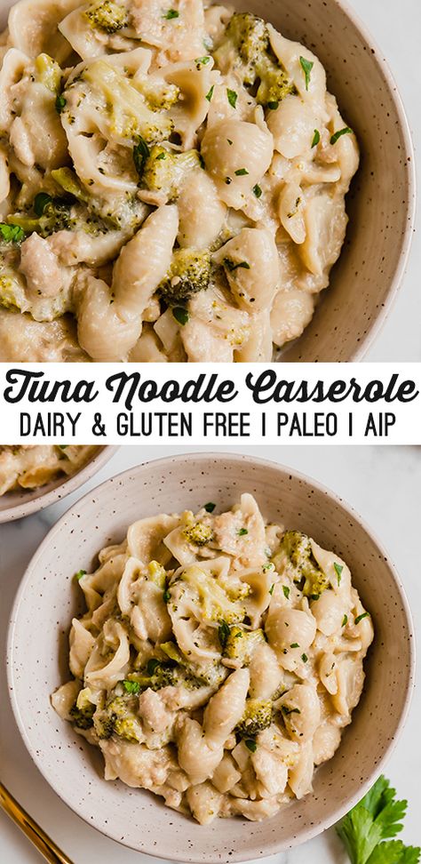 Dairy Free Tuna Casserole, Paleo Casserole, Unbound Wellness, Autoimmune Paleo Recipes, Tuna Noodle, Tuna Noodle Casserole, Gluten Dairy Free, Dairy Free Dinner, Dairy Free Paleo