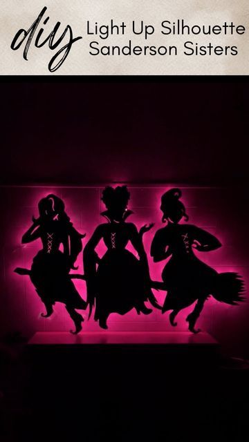 Sanderson Sisters Decorations Diy, Sanderson Sisters Decorations, Sanderson Sisters Silhouette, Diy Yard Decor, Diy Home Garden, Haunted Tree, The Sanderson Sisters, Garden Boxes Raised, Garden Workshops