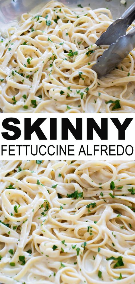 Low Calorie Fettucini Alfredo Sauce, Healthy Chicken Alfredo Recipe Low Carb, Healthy Chicken Fettuccine Alfredo, Low Calorie Fettuccine Alfredo, Low Calorie Chicken Alfredo Recipe, Low Calorie Alfredo Pasta, Chicken Alfredo Pasta Healthy, Light Fettucini Alfredo, Healthy Fettucini Alfredo Recipe