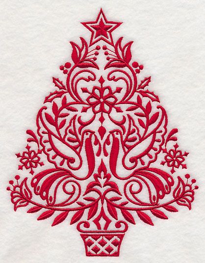 Scandinavian Christmas Tree design (L7534) from www.Emblibrary.com Scandinavian Christmas Tree, Scandinavian Embroidery, Scandinavian Christmas Trees, Norwegian Christmas, Christmas Tattoo, Scandinavian Christmas Decorations, Swedish Christmas, Nordic Christmas, Christmas D