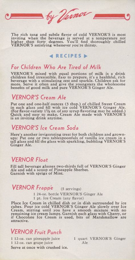 Vernors Ginger Ale, Ginger Ale Recipe, Wedding Drink, Ginger Ale, Fun Desserts, Ginger, Kids Meals