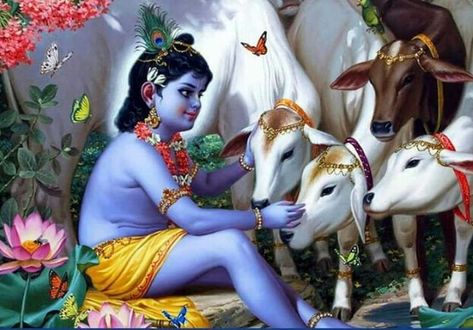 God images: Gwala darshan image Shree Krishna Leela, Krsna Art, Krishna Names, Arte Yoga, Krishna Avatar, Little Krishna, Baby Krishna, Radha Krishna Wallpaper, Sri Krishna