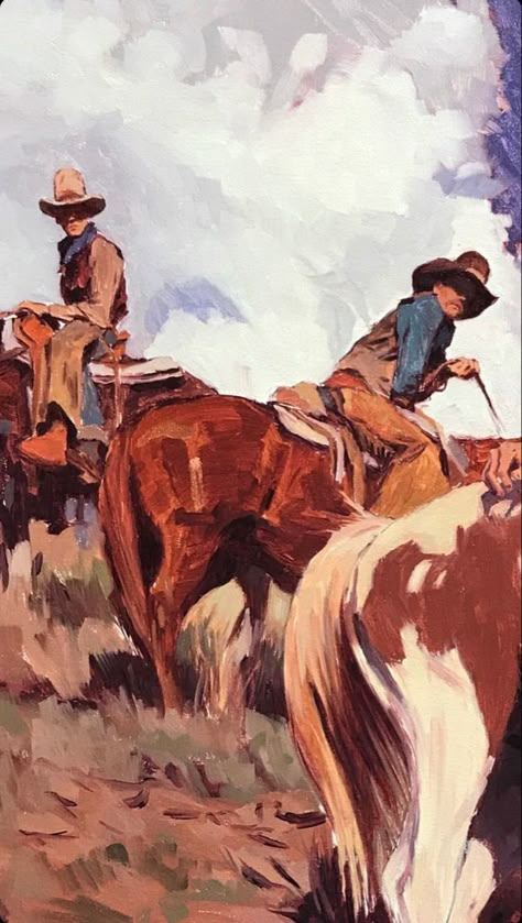 Old Cowboy Paintings, Old Cowboy Drawing, Old Western Paintings, Western Photo Collage, Old Western Aesthetic, Old West Aesthetic, Gay Cowboy Aesthetic, Western Cowboy Aesthetic, Fantasy Cowboy