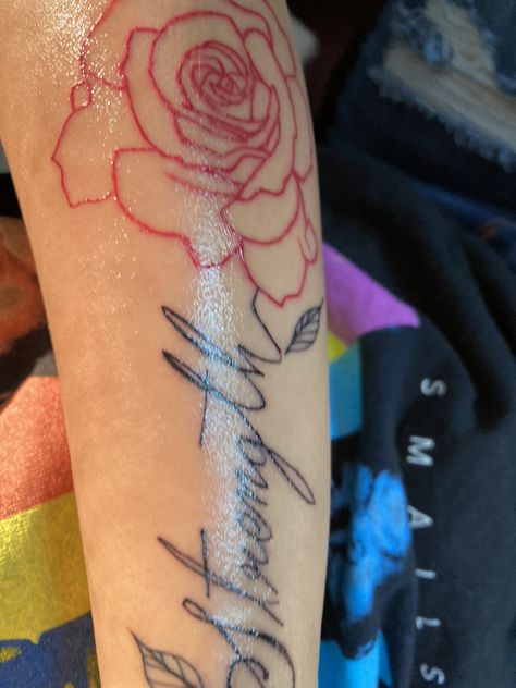 Strength Rose Tattoo, Tattoos Ideas, Rose Tattoo, Fish Tattoos, Jesus Fish Tattoo, Watercolor Tattoo, Tatting, Piercings, Tattoos