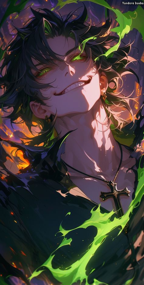 Cool Character Wallpaper, Male Splash Art, Snake Human Hybrid Male, Green Hair Oc Male, Green Haired Anime Guy, Dragon Character Design Male, Monster Character Art, Fanart 18plus, Leo Hair