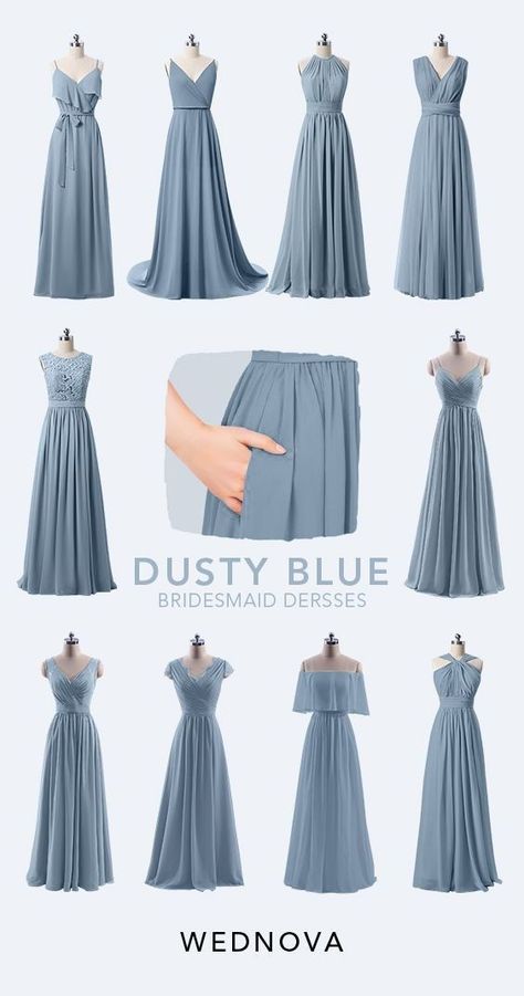 Bridesmade Dress, Prom 2k22, Dusty Blue Dress, Latest Bridesmaid Dresses, Bridesmaid Dresses Under 100, Brides Babes, Dusty Blue Bridesmaid Dresses, Cheap Bridesmaid, Bridesmaid Dress Styles